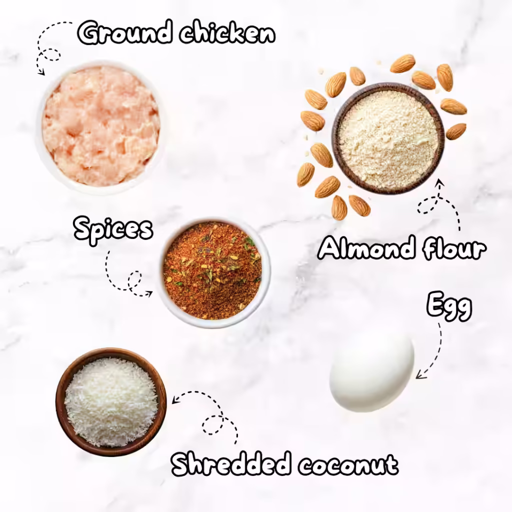 paleo chicken nugget coconut ingredients